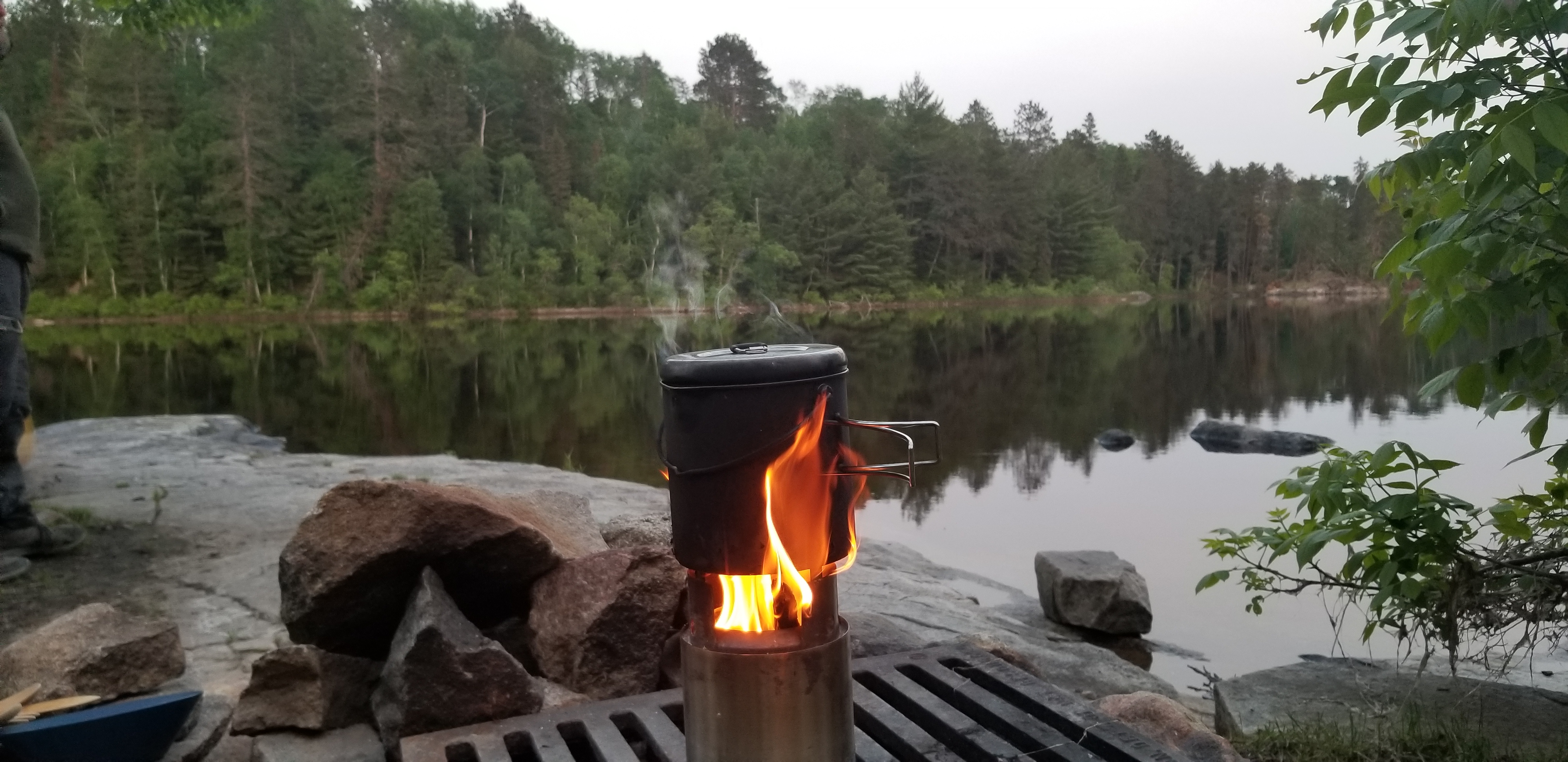 cooking on the solo stove